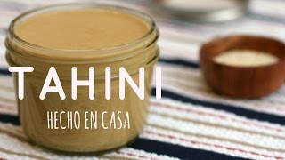 TAHINI HECHO EN CASA Mantequilla de Ajonjolí  Receta Fácil y Saludable [upl. by Naffets420]