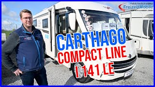 Carthago c  compactline I 141 LE Modell 2021  Kompakter Integrierter mit Einzelbetten unter 700m [upl. by Eleaffar]