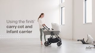 Joie Signature finiti™  How to connect with a carry cot or infant carrier [upl. by Dang]