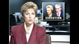 BBC News report on execution of Nicolae and Elena Ceaușescu Christmas Day 1989 [upl. by Ecienahs]