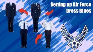 How to SetUp Your Air Force quotBluesquot Service Dress Uniform [upl. by Nelia]