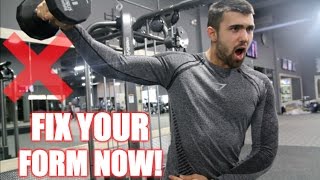 How To PROPERLY Lateral Raise  3 Common Lateral Raise Mistakes [upl. by Iramat963]