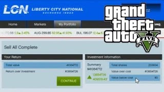 GTA 5  How to Make Money Using The Stock Market Guide GTA V [upl. by Nabatse]