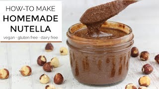 How To Make Homemade Nutella  DIY RECIPE [upl. by Ymac708]