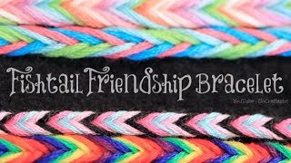 DIY Fishtail Friendship Bracelet  SoCraftastic [upl. by Holton]