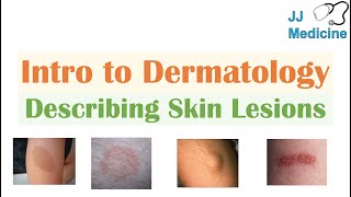 Introduction to Dermatology  The Basics  Describing Skin Lesions Primary amp Secondary Morphology [upl. by Nolyaw]