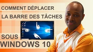 Windows 10  Comment déplacer la barre des tâches 07 [upl. by Sellihca]