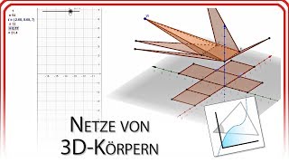 Netze von 3DKörpern  GeoGebra EasyGoing [upl. by Chaddy]