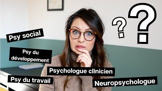 Les spécialités en psychologie [upl. by Akived]