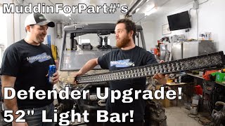 Defender Aux Beam Light Bar Install HowTo [upl. by Leahcimal645]