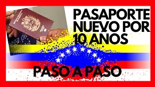 CÓMO SOLICITAR EL PASAPORTE VENEZOLANO NUEVO en el EXTRANJERO 2021 DURACIÓN 10 AÑOS [upl. by Erodisi]