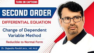 Second Order Differential Equation  Change of Dependent Variable Method [upl. by Aydidey136]