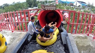 Boomeranggo Water Slide at Jogja Bay Waterpark [upl. by Suoiluj]