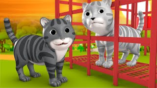 Kali Aur Safed Billi Hindi Moral Stories for Kids 3D Animated काली और सफेद बिल्ली कहानी Cat Tales [upl. by Yaj885]