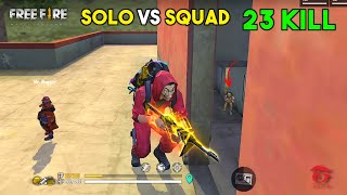 OMG 23 Kill Solo vs Squad OverPower Ajjubhai Gameplay  Garena Free Fire [upl. by Gwendolyn]