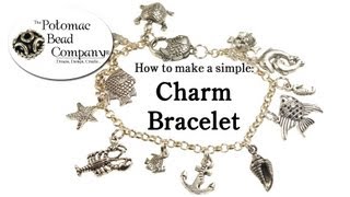 How to Make a Simple Charm Bracelet [upl. by Selestina674]