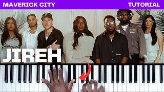 How To Play quotJIREHquot  Maverick City Music  Piano Tutorial Gospel CCM [upl. by Gerianne725]