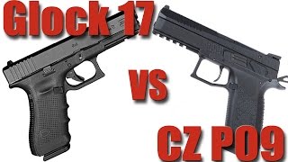 Glock 17 vs CZ P09 Full Review 9mm Showdown [upl. by Aivatnuahs]