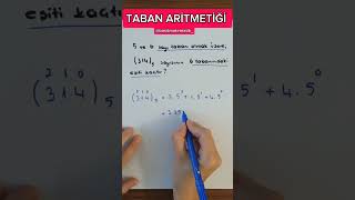 TABAN ARİTMETİĞİ tabanaritmetiği [upl. by Jonathan246]