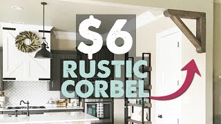 DIY Rustic Corbel  Shanty2Chic [upl. by Ronyam]