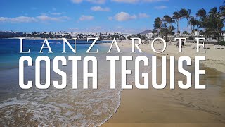 Costa Teguise Lanzarote Beach Town amp Nightlife  4k [upl. by Nehgaem]