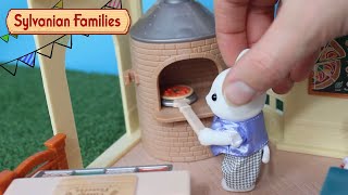 The Village Pizzeria 🍕Unboxing  Sylvanian Families [upl. by Aistek]