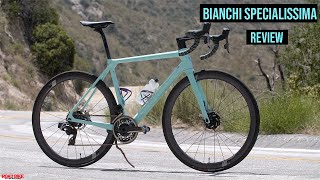 2021 Bianchi Specialissima Review  Road Bike Action [upl. by Aibat]