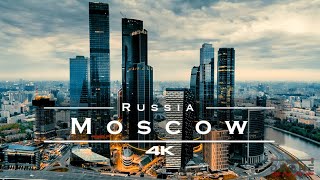 Moscow Russia 🇷🇺  by drone 4K [upl. by Zebulon]