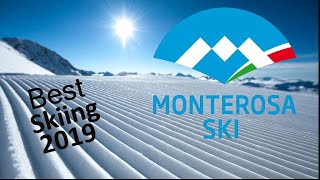 Best Skiing 2019 Monterosa Ski Italy [upl. by Aettam]