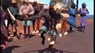 Aboriginal traditional dance in Numbulwar Australia [upl. by Rumney804]