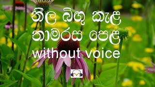 Neela Bingu Kela Karaoke without voice නීල බිඟු කැල [upl. by Amapuna924]