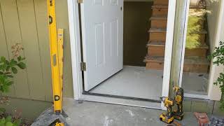 Jeld Wen Front Door Installation  Really crappy products and craftsmanship PART 1 [upl. by Ecinrahs]