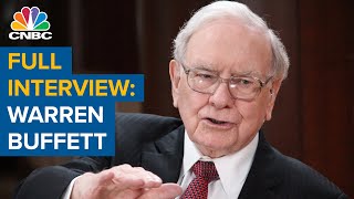 Watch CNBCs full interview with Berkshire Hathaway CEO Warren Buffett [upl. by Jacquet]