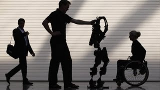 Exoskeleton helps paralyzed walk [upl. by Jarrid779]