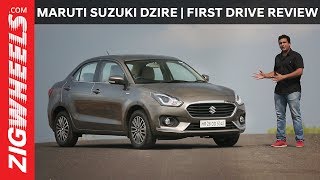 Maruti Suzuki Dzire 2017  First Drive Review  ZigWheelscom [upl. by Magna]