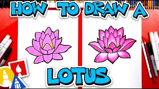 How To Draw A Lotus Flower [upl. by Mozart37]