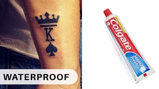 How To Make Temporary Tattoo WATERPROOF [upl. by Rhines390]