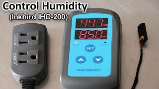 Inkbird Humidity Controller  IHC 200 settingsprogramming [upl. by Peterec]