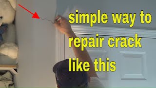 Drywall cracks at top of door jams [upl. by Trilly]