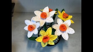 Tuto jonquilles au crochet [upl. by Rehc]