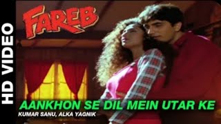 Aankhon se dil mein utar ke  Kumar Sanu  Alka Yagnik [upl. by Alyl974]