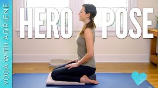 Hero Pose  Virasana  Foundations of Yoga [upl. by Esekram]