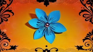 DIY Origami flower  How to make a paper flower  Origami cvet  Kako napraviti cvet od papira [upl. by Caton]