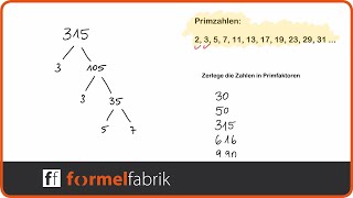 Primfaktorzerlegung – Erklärung – Übungsaufgaben – Teilbarkeitsregeln [upl. by Emeline220]