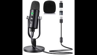 Mercase USB Condenser Microphone for PCMicroMaciOSAndroid [upl. by Rhiana570]