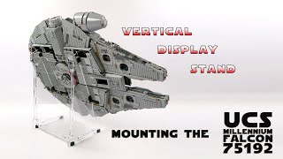 How to Display Your LEGO 75192 Star Wars UCS Millennium Falcon on an Angled Acrylic Display Stand [upl. by Anne-Marie]