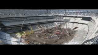 Official Construction TimeLapse of MetLife Super Bowl XLVIII Stadium [upl. by Bertolde]