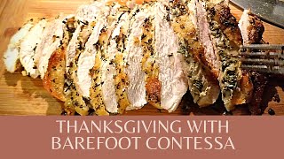 Barefoot Contessas HerbRoasted Turkey Breast Thanksgiving with Ina [upl. by Lissner]