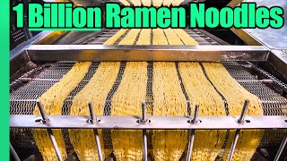 Ramen Noodle Factory Tour Making 1 BILLION Noodles a Year [upl. by Regan151]