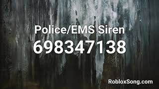 PoliceEMS Siren Roblox ID  Roblox Music Code [upl. by Duax]